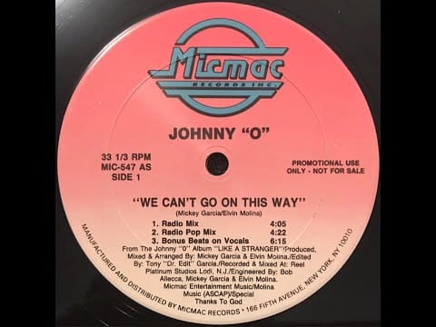 Johnny O — JOHNNY O - We Can't Go On This Way (Radio POP Mix)