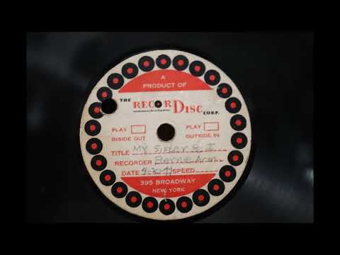 Jimmy Dorsey And His Orchestra — My Sister And I - Bernie Arm - Recordisc - 1941