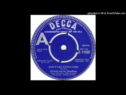 Peter And The Headlines — Peter And The Headlines - Don't Cry Little Girl (Garage,Beat)