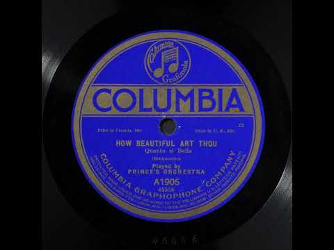 Prince's Orchestra — How Beautiful Art Thou (Quanto si Bella) - Prince's Orchestra