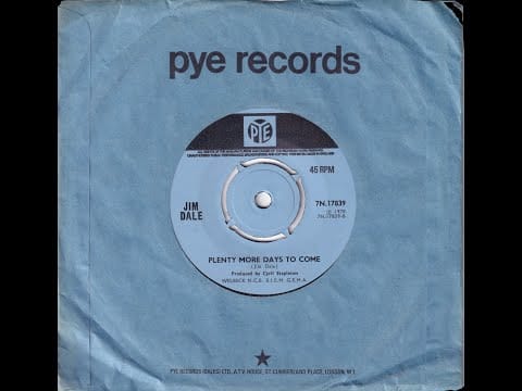 Jim Dale — Jim Dale - Plenty More Days To Come