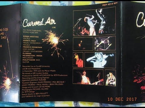 Curved Air — Curved Air Live 1975 - full album.