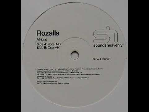 Rozalla — Rozalla ‎– Alright (Dub Mix)