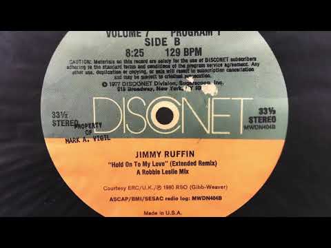 Jimmy Ruffin — Jimmy Ruffin - Hold On To My Love (Disconet Remix)