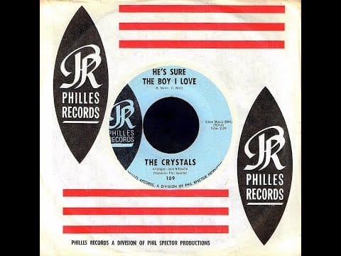 The Crystals — Crystals - HE'S SURE THE BOY I LOVE (alternate version) (Gold Star Studios)  (1962)