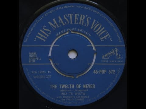 Inia Te Wiata — Inia Te Wiata The Twelfth of Never