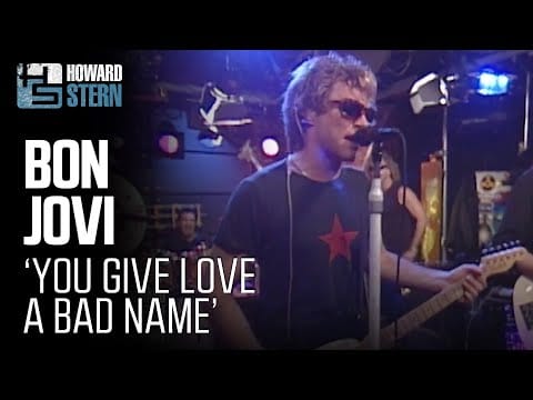 Bon Jovi — Bon Jovi “You Give Love a Bad Name” on the Stern Show (2000)