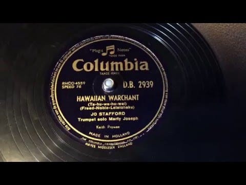 Jo Stafford — Jo Stafford - Hawaiian War Chant - 78 rpm - Columbia DB2939
