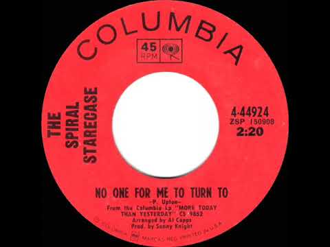 Spiral Starecase — 1969 HITS ARCHIVE: No One For Me To Turn To - Spiral Starecase (mono 45)