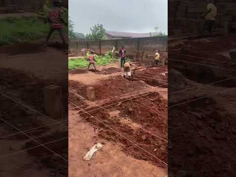 The Foundations — Digging of foundation trench #site #construction #foundation #shorts #viral #building