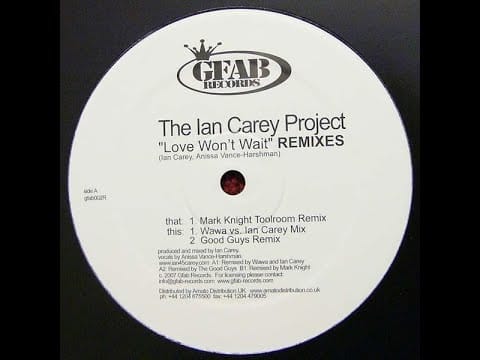 The Ian Carey Project — The Ian Carey Project – Love Won't Wait (Good Guys Remix)