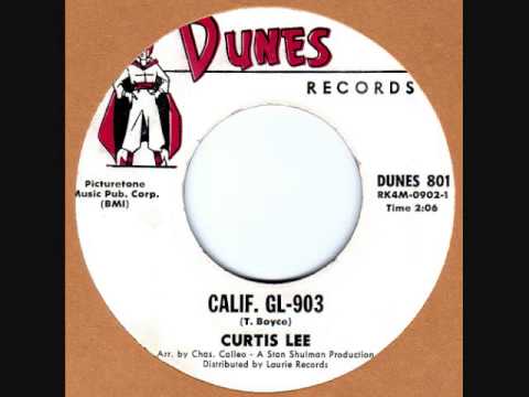 Curtis Lee — CURTIS LEE sings  Calif GL-903 (Hot Rod Music) on Dunes from 1960