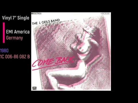 The J. Geils Band — J Geils Band  - Takin' You Down