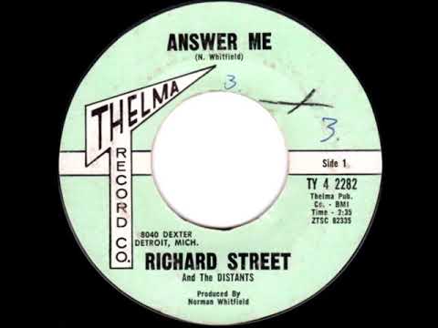 Richard Street — Richard Street & The Distants - Save Me From This Misery - Thelma 82335 / Harmon 1002 - 1962
