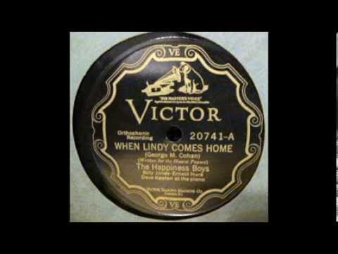 Johnny Marvin — When Lindy Comes Home by Happiness Boys