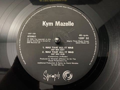 Kym Mazelle — Kym Mazelle – Was That All It Was (Def Mix Dub)