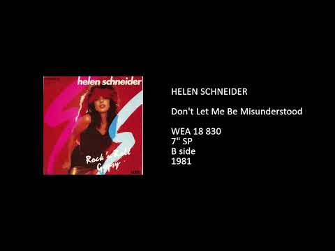 Helen Schneider — HELEN SCHNEIDER - Don't Let Me Be Misunderstood - 1981