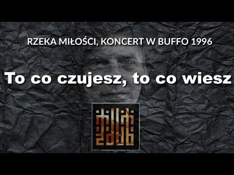 Tilt (4) — TILT - To co czujesz, to co wiesz | "Rzeka miłości" | koncert w Buffo | Music Corner (1996)