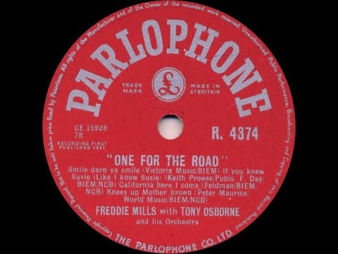Tony Osborne And His Orchestra — Freddie Mills - One For The Road