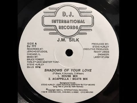 J.M. Silk — (A1) J.M.  Silk - Shadows Of Your Love (D.J. International Records – DJ 777) - 1986