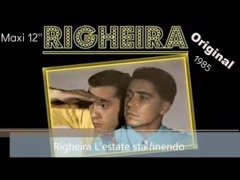 Righeira — Righeira. L' Estate Sta Finendo, Maxi 12''. Official&Original Master. 1985