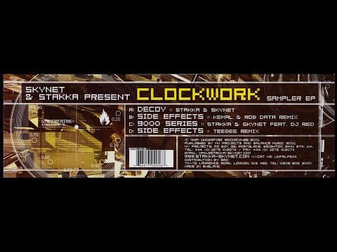 Stakka & Skynet — UNDERFIRE RECORDINGS [ UDFRLPS04, Clockwork Sampler EP : STAKKA & SKYNET feat DJ RED - 9000 Series -