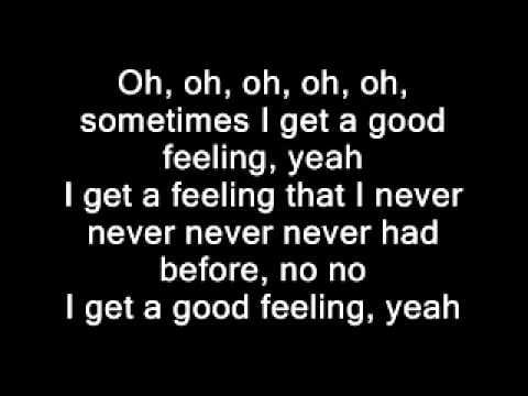 Flo Rida — Flo Rida - Good Feeling(Lyrics on screen)