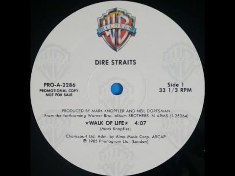 Dire Straits — Dire Straits - Walk Of Life - 12" Vinyl US Promo