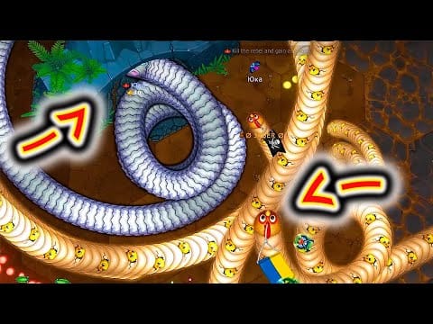 Big Fat Snake — Killed the rebel in the vault 💥👍💥 Little Big Snake io 💥😆💥  GAMEPLAY