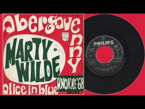 Marty Wilde — MARTY WILDE - Abergavenny/Alice in Blue (single)