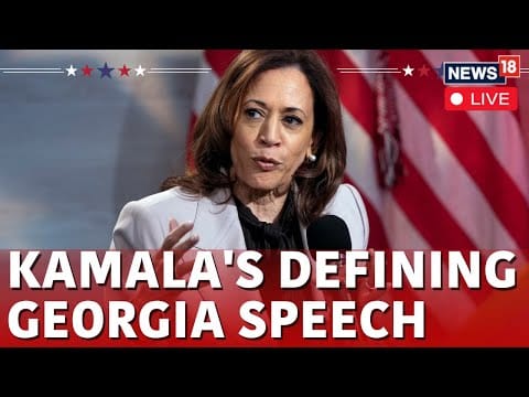 America (2) — Kamala Harris Georgia Speech LIVE | Kamala Vs Trump For US Presidential Elections 2024 Live | N18G