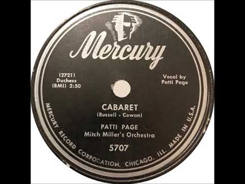 Patti Page — Cabaret ~ Patti Page with Mitch Miller's Orchestra (1949)