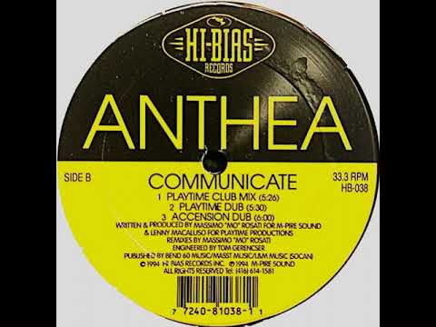 Anthea (3) — Anthea – Communicate - (Playtime Club Mix)