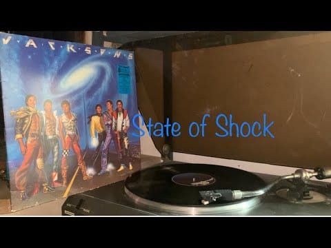 The Jacksons — The Jacksons - State of Shock with Michael Jackson & Mick Jagger from LP vinyl “ VICTORY “  1984