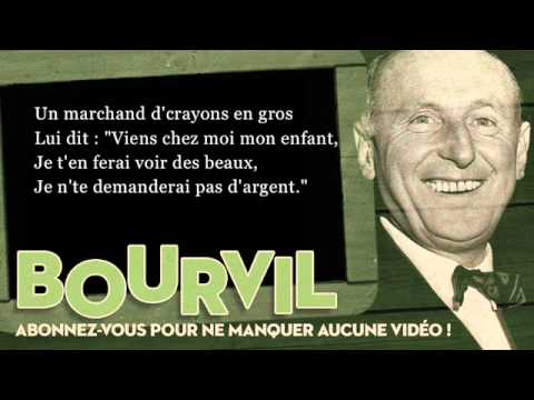 Bourvil — Bourvil - Les crayons - Paroles (Lyrics)