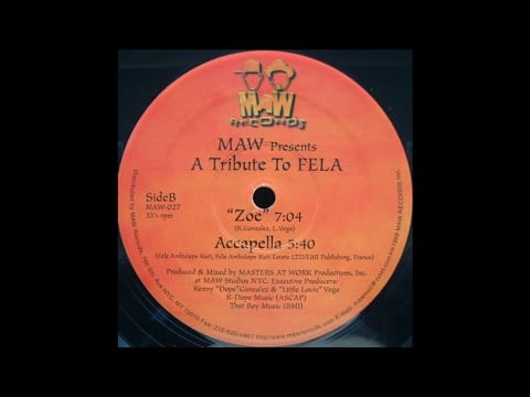 Gilles Peterson — MAW Presents A Tribute To Fela - MAW Expensive "Zoe"