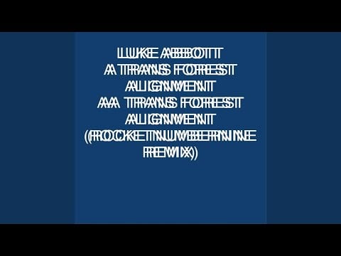 Luke Abbott — Trans Forest Alignment (Gavin Russom Remix)