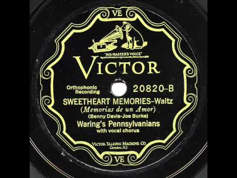 Fred Waring & The Pennsylvanians — Waring's Pennsylvanians - "Sweetheart Of Sigma Chi" & "Sweetheart Memories"