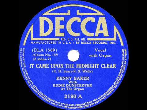 Bing Crosby — 1938 Kenny Baker - It Came Upon A Midnight Clear (with Eddie Dunstedter)