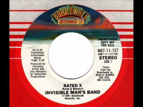 Invisible Man's Band — INVISIBLE MAN'S BAND  Rated X  80s Modern Soul