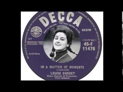 Louise Cordet — Louise Cordet - In A Matter of Moments  (1962)