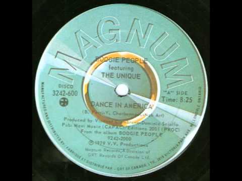 Boogie People — BOOGIE PEOPLE featuring THE UNIQUE  -  Dance in America