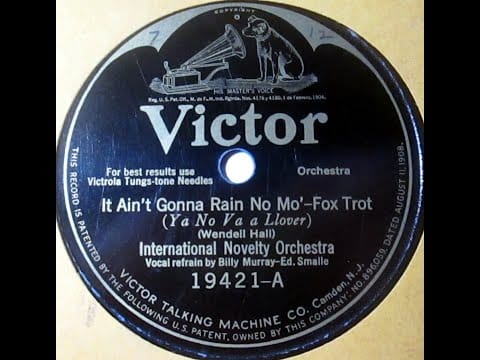 International Novelty Orchestra — It Ain't Gonna Rain No Mo'/Hayseed Rag--International N. Orch., Dizzy Trio (1924)