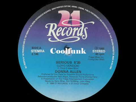 Donna Allen — Donna Allen - Serious (12" Extended 1986)