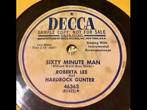 Hardrock Gunter — Hardrock Gunter & Roberta Lee  Sixty minute man