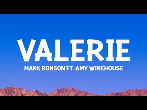 Mark Ronson — Mark Ronson - Valerie (Lyrics) ft. Amy Winehouse