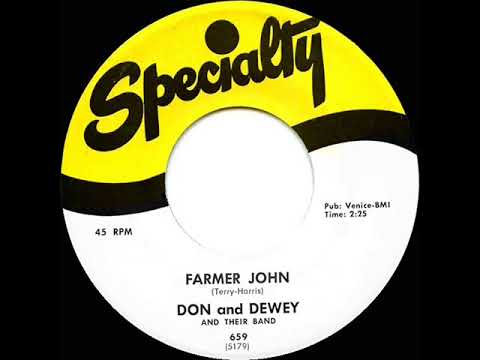 Don & Dewey — 1st RECORDING OF: Farmer John - Don and Dewey (1959)