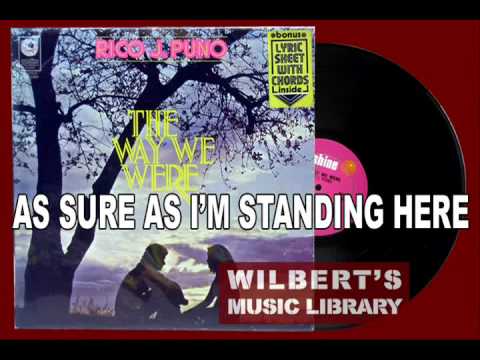 Rico J. Puno — AS SURE AS I'M STANDING HERE - Rico J. Puno