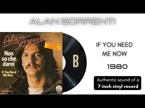 Alan Sorrenti — Alan Sorrenti - If You Need Me Now [7'' vinyl]