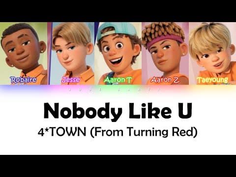 Ludwig Göransson — 4*TOWN (From Turning Red) Nobody Like U - Color Coded Lyrics